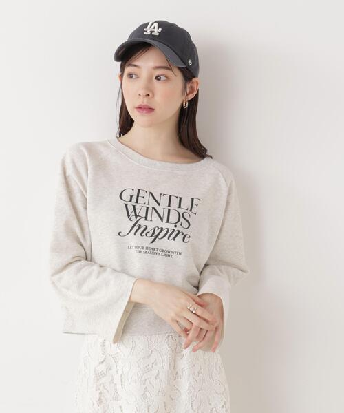 tシャツ 「ウォッシャブル」「ａ」ラグランロゴトップス / 1216169203 レディースの画像