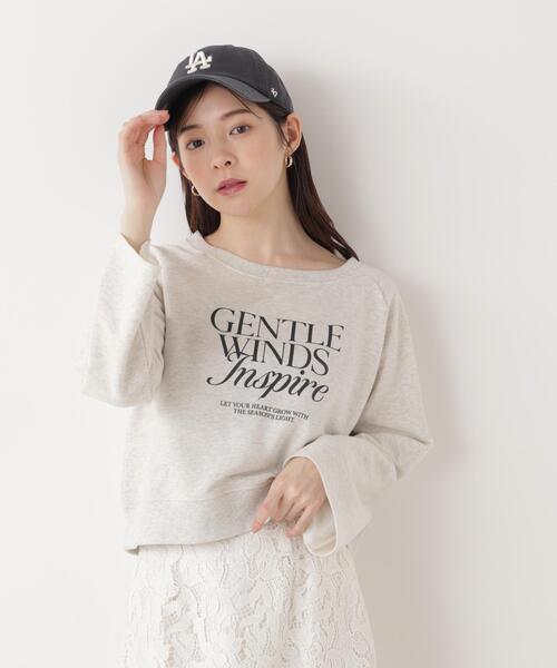 tシャツ 「ウォッシャブル」「ａ」ラグランロゴトップス / 1216169203 レディースの画像