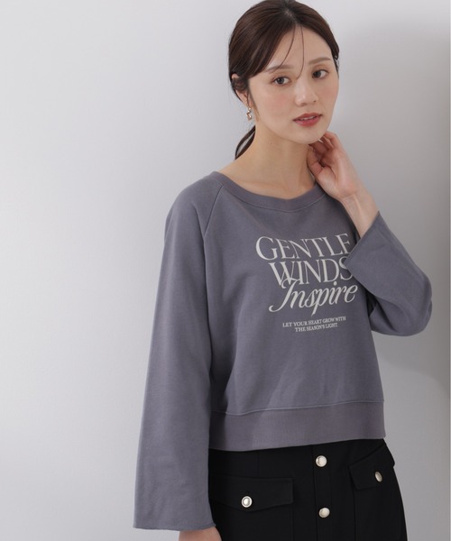 tシャツ 「ウォッシャブル」「ａ」ラグランロゴトップス / 1216169203 レディースの画像