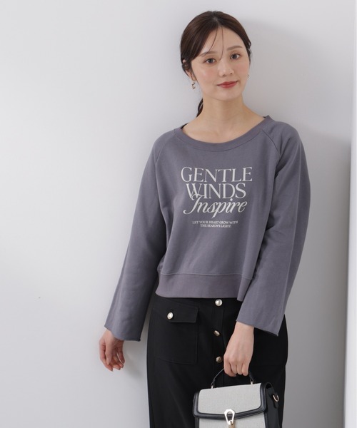 tシャツ 「ウォッシャブル」「ａ」ラグランロゴトップス / 1216169203 レディースの画像