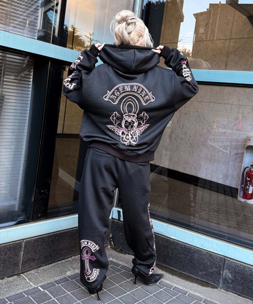 A’gem/9 ヤンキース　パーカー A'GEM/9 × .kom 『A'GEM/9/エージェムナイン』 Ed Hardy ニットデニム