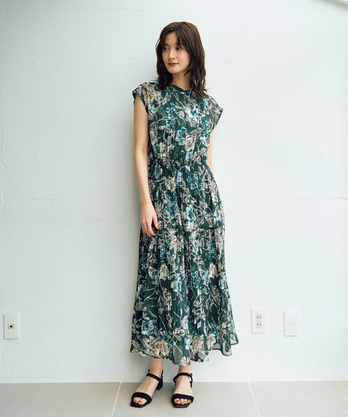 YECCA VECCA（イェッカヴェッカ） ワンピース フラワー柄シアー