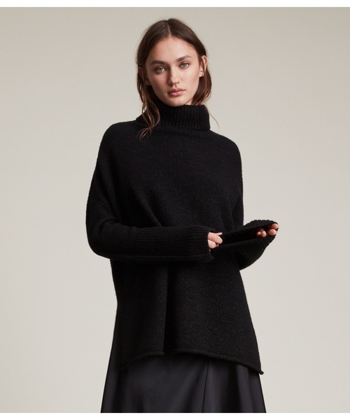 「ALLSAINTS」 コンビワンピース S ブラック レディース_画像5