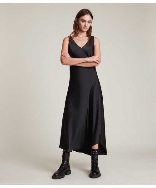 「ALLSAINTS」 コンビワンピース S ブラック レディース_画像7