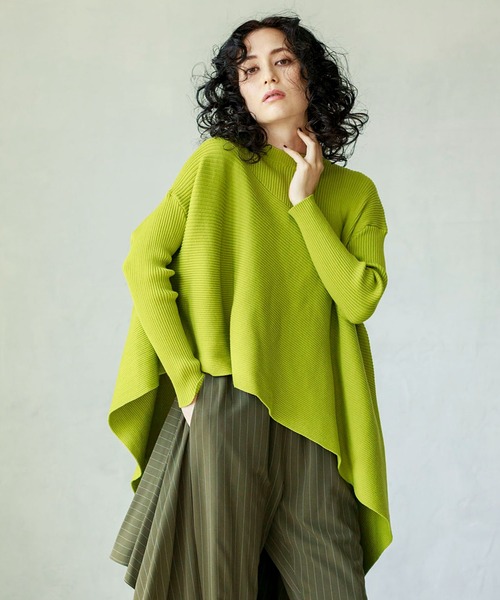 「OSMOSIS」 長袖ニット ONE SIZE ブルー レディース_画像3