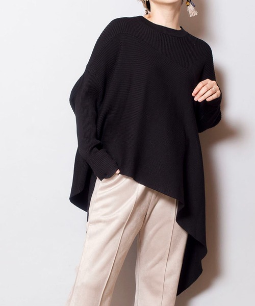 「OSMOSIS」 長袖ニット ONE SIZE ブルー レディース_画像4
