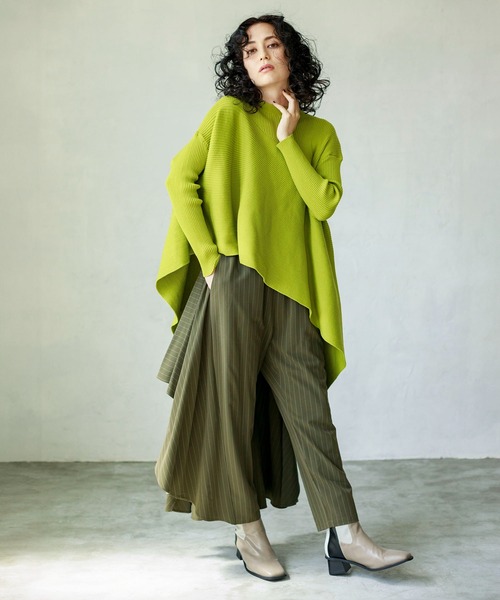 「OSMOSIS」 長袖ニット ONE SIZE ブルー レディース_画像5