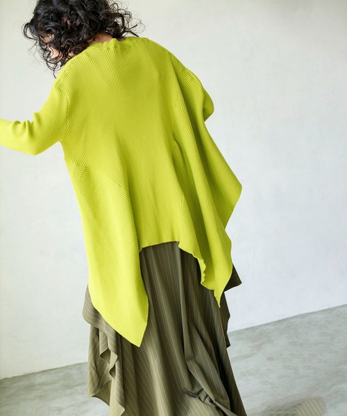 「OSMOSIS」 長袖ニット ONE SIZE ブルー レディース_画像7