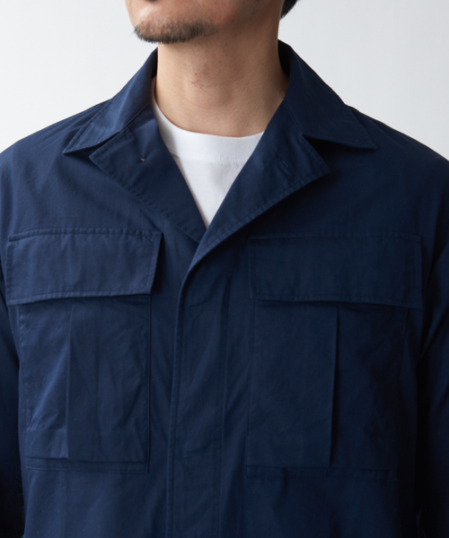 「DESIGNWORKS」 長袖シャツ 46 ネイビー メンズ_画像5