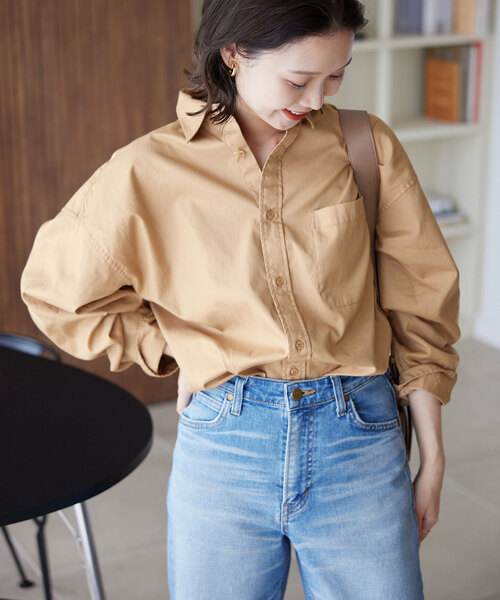 「SLOBE IENA」 長袖シャツ FREE ベージュ レディースの画像