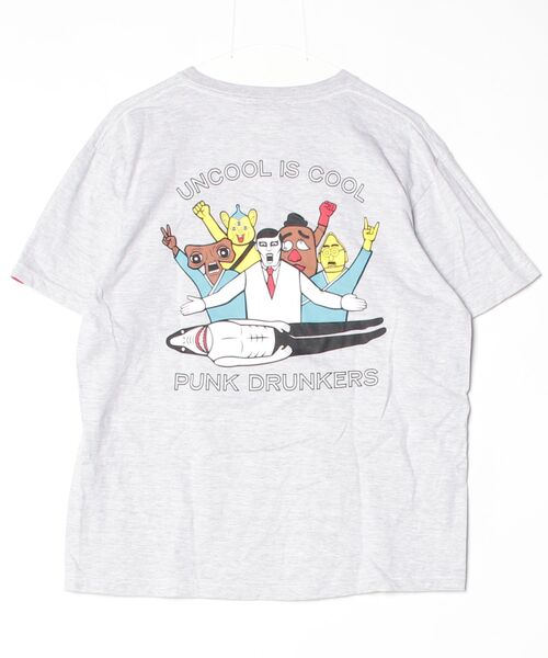 「PUNK DRUNKERS」 半袖Tシャツ L グレー レディース_画像2