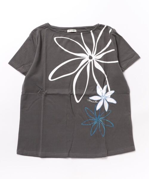 「Maunaloa」 半袖Tシャツ M ブラック レディース_画像4