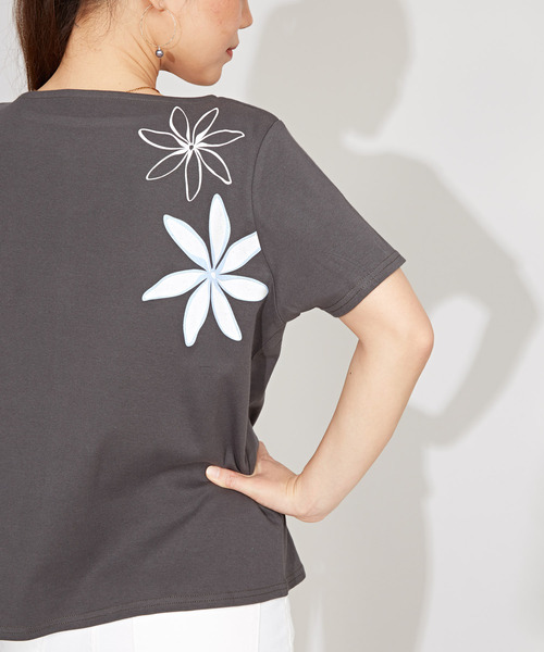 「Maunaloa」 半袖Tシャツ M ブラック レディース_画像6