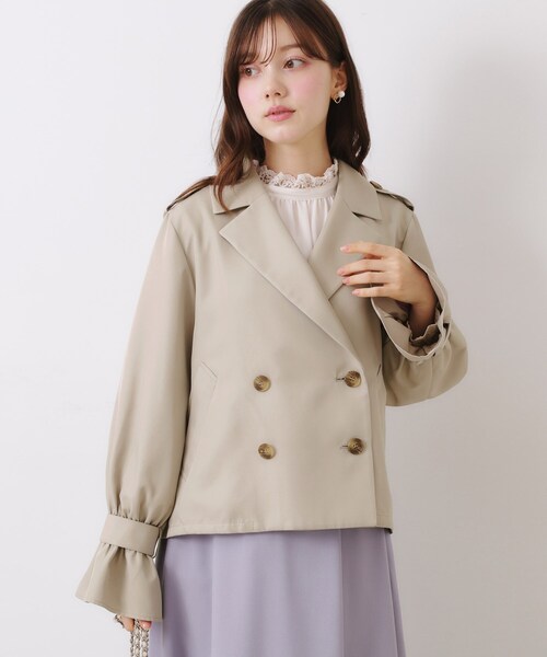 「couture brooch」 トレンチコート 38 ベージュ レディース_画像8