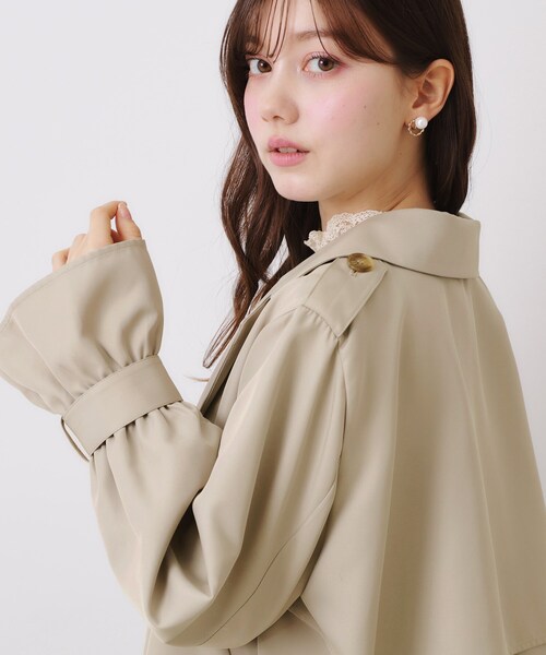 「couture brooch」 トレンチコート 38 ベージュ レディース_画像9