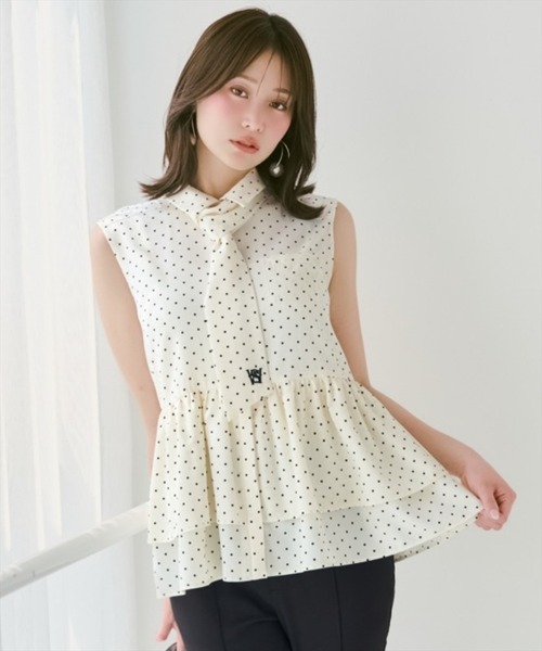 WILLSELECTION（ウィルセレクション） ブラウス シャツ ティアードヘム 