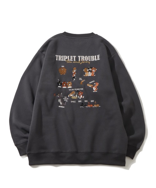 「TOM&JERRY」 スウェットカットソー L クリーム レディース_画像5
