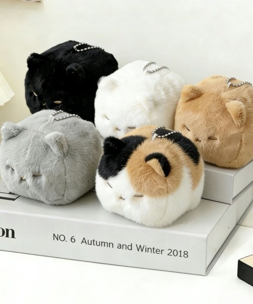 CLOTHY チャーム 「眠たそうなお顔にキュン」寝起きねこ ぬいぐるみ