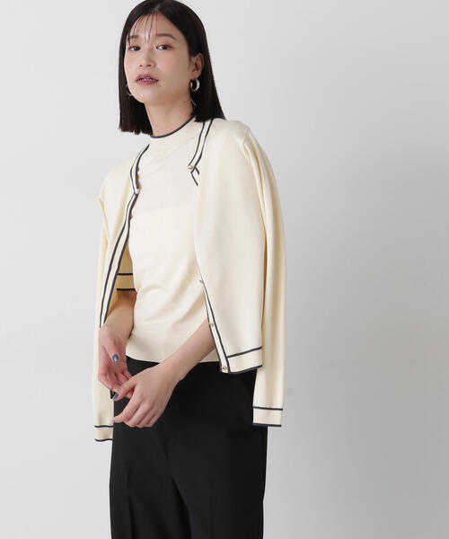「N.(N. Natural Beauty Basic)」 ニットアンサンブル MEDIUM ネイビー レディース_画像3