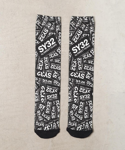 SY32 by SWEET YEARS 靴下 「SY32 YEARS」GRAPHIC SOX メンズ