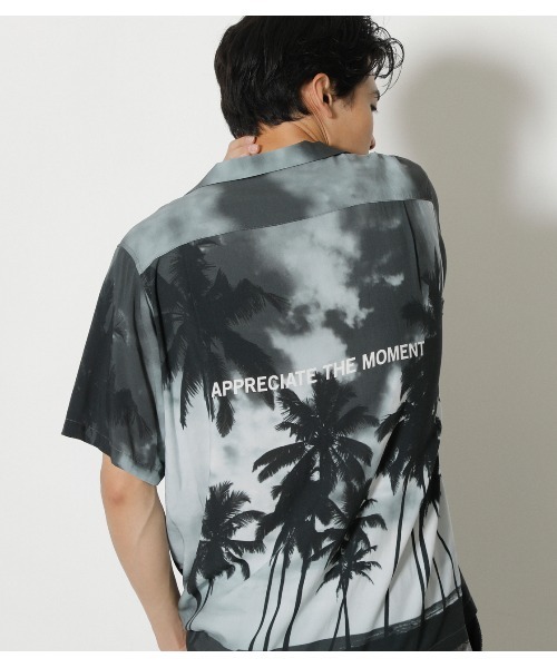 AZUL BY MOUSSY シャツ PALM TREE ALOHA SHIRT/ パームツリー