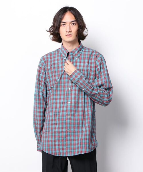 サイズガイ シャツ Regent Fit ZOZOTOWN PayPayモール店 - 通販 - PayPayモール ブラウス GF コットン ブロード タータンチェック カジュアルシャツ ╖ゴールデン