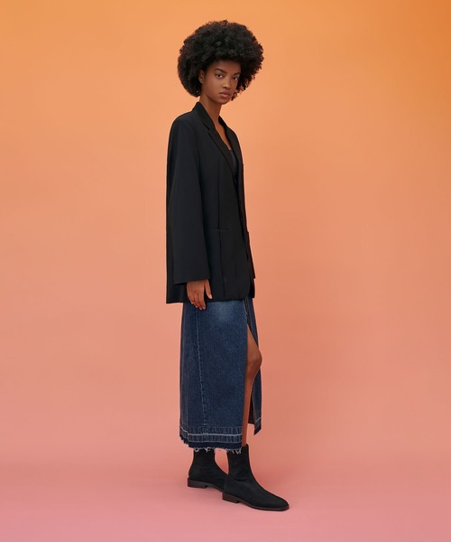 CHARLES ＆ KEITH ブーツ スクエアトゥ ジップアップアンクル