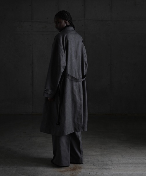 ステンカラーコート メンズ 「CALLNE」 Woolblend Herringbone Staincollar Coat  / ウールブレンドヘリン｜zozo｜20