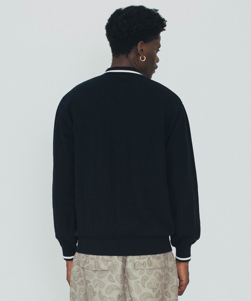 SILAS（サイラス） カーディガン STRIPED KNIT SHIRT メンズ