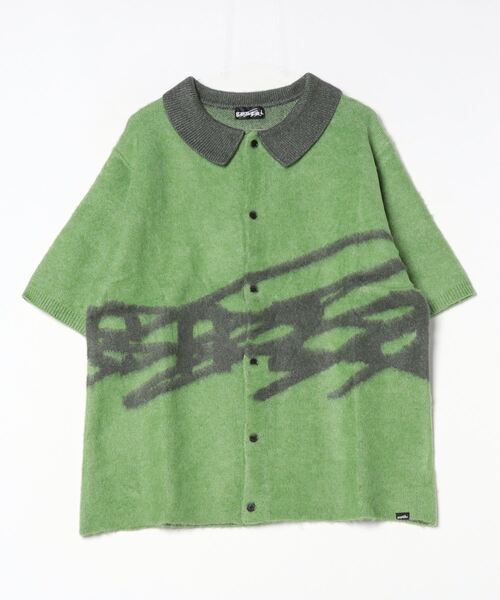 よ*し様 セーター genzai セーター ニット Big Logo SS Knit Shirt メンズ : ZOZOTOWN