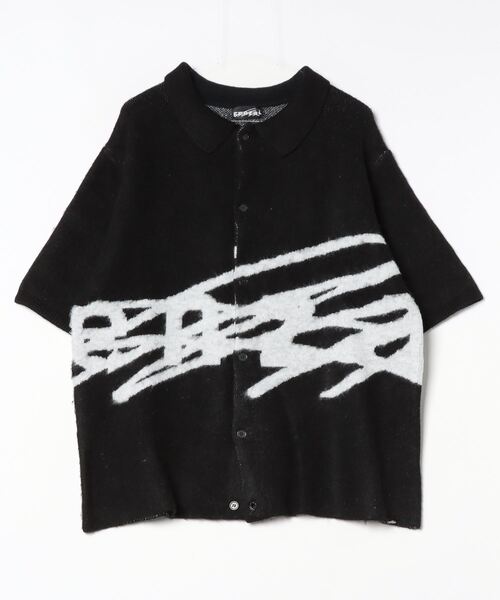 genzai セーター ニット Big Logo SS Knit Shirt メンズ : ZOZOTOWN