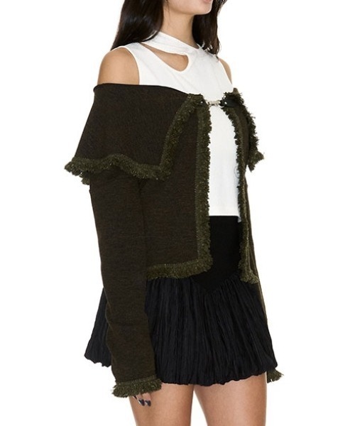 カーディガン 「SETSETSET」TOT OFF-SHOULDER CARDIGAN レディース