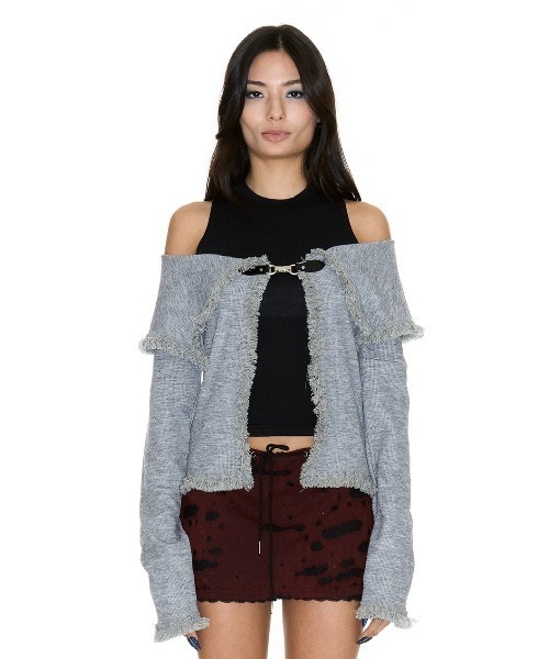 カーディガン 「SETSETSET」TOT OFF-SHOULDER CARDIGAN レディース SETSETSET カーディガン 「SETSETSET」TOT OFF-SHOULDER