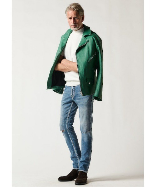 アンクル丈ダメージデニムパンツ(503842493)｜HANKYU MEN'S