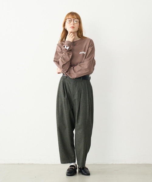 MILK - MILK Ribbon リブ TOPS Ribbon リブ トップス（Tシャツ/カットソー）｜MILK（ミルク） T