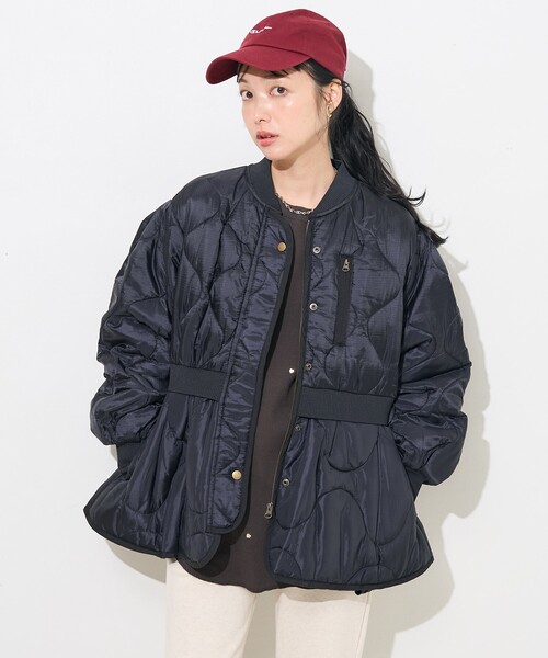 新品‼️FREAK'S STORE リメイク風 キルトペプラムジャケット FREAK'S STORE コート アウター リメイク風 ヴィンテージ 加工