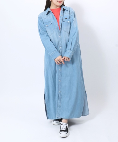 Lee（リー） シャツワンピース MAXI WESTERN DRESS/デニム・チェック