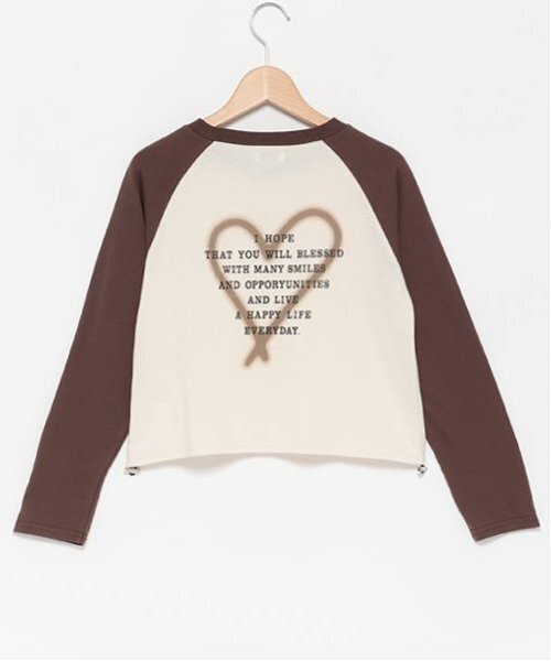 LOVETOXIC tシャツ 「LTXC」オーガビッツラグラン長袖Tシャツ キッズ
