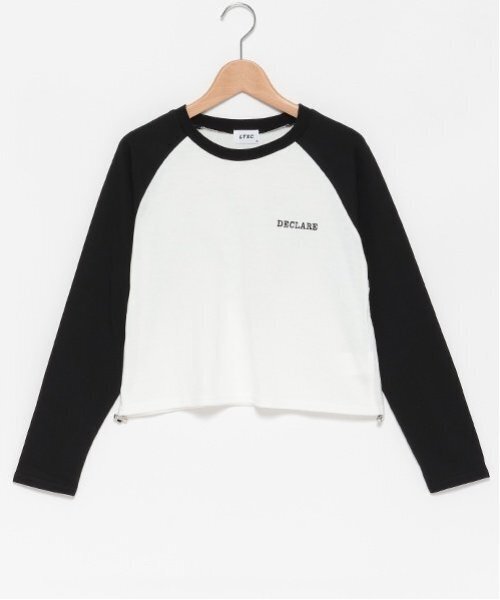 LOVETOXIC tシャツ 「LTXC」オーガビッツラグラン長袖Tシャツ キッズ