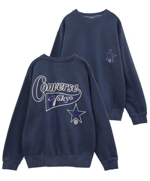 CONVERSE TOKYO トレーナー スウェット PIGMENT DYE BACK PRINT