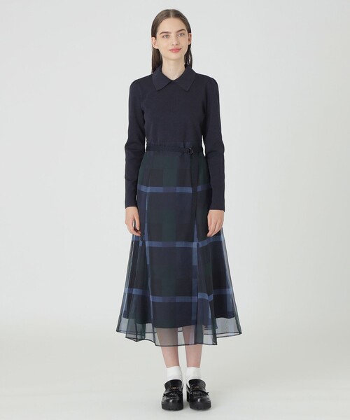 クレストブリッジ　ワンピース BLUE LABEL CRESTBRIDGE ワンピース 「美人百花コラボ」クレスト