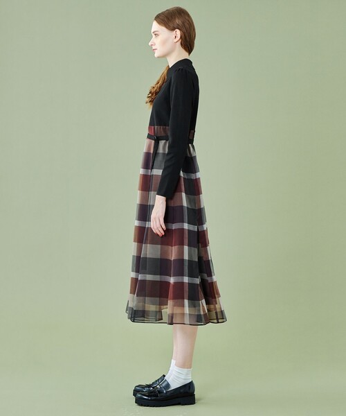 クレストブリッジ♡ワンピース　美人百花　コラボ BLUE LABEL CRESTBRIDGE ワンピース 「美人百花コラボ」クレスト