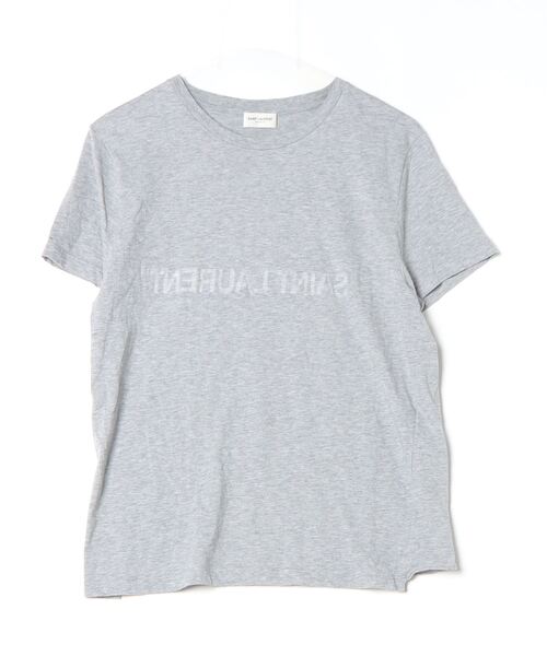 「SAINT LAURENT PARIS」 半袖Tシャツ M グレー レディース
