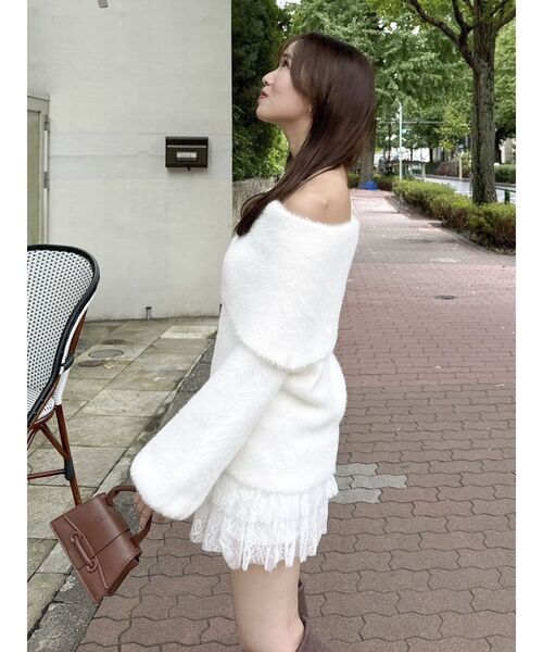 dazzlin パンツ レースティアードショートパンツ レディース