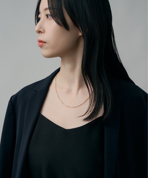 Jewel closet by L&Co. ネックレス K18 地金 デザインチェーン（中空