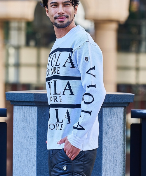 VIOLA セーター ニット 「VIOLA rumore/ヴィオラ ルモーレ」総柄