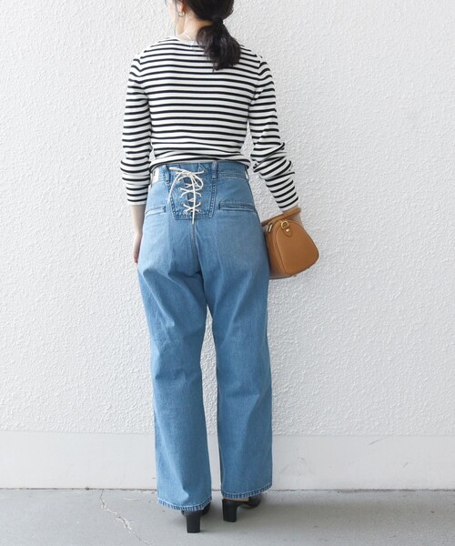 ジーンズ デニム デニムパンツ 「SHIPS any別注」Lee: バック レースアップ デニム パンツ 25SS レディース | Lee | 10