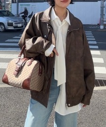 ジーナシスのヴィンテージレザーBIGブルゾン 楽天市場】ヴィンテージレザーBIGブルゾン JEANASIS ジーナシス