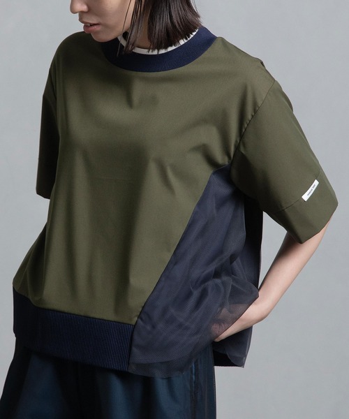 MARECHAL TERRE tシャツ リブチュールトップス レディース