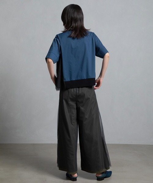 MARECHAL TERRE tシャツ リブチュールトップス レディース